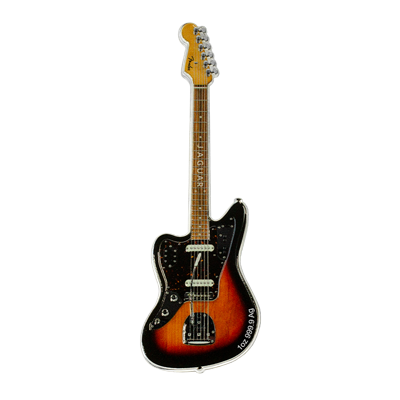 A picture of a Fender® Jaguar Guitar - 1 oz Pure Silver Coin